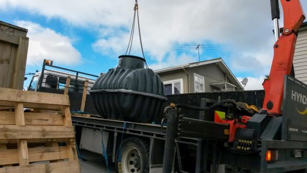 Plastic Water Tank Hiab Delivery